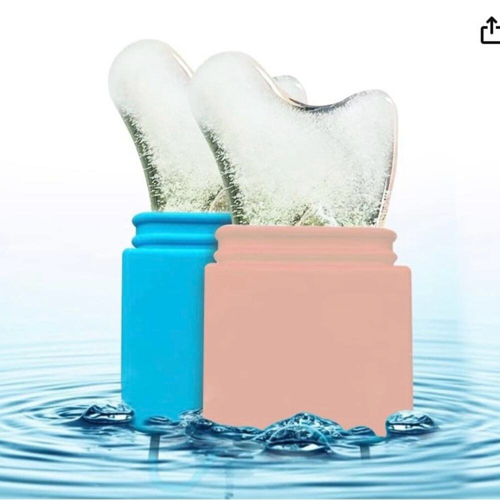 Ice Roller for Face Fine Lines Puffiness Facial Self Skin Care 2 Pk